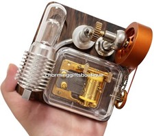 Music Box Hot Air Stirling Engine Model Motor Imagination Development Kids Gifts