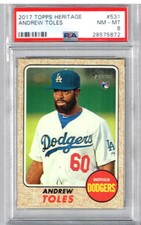 2017 Topps Heritage Andrew Toles PSA 8 RC