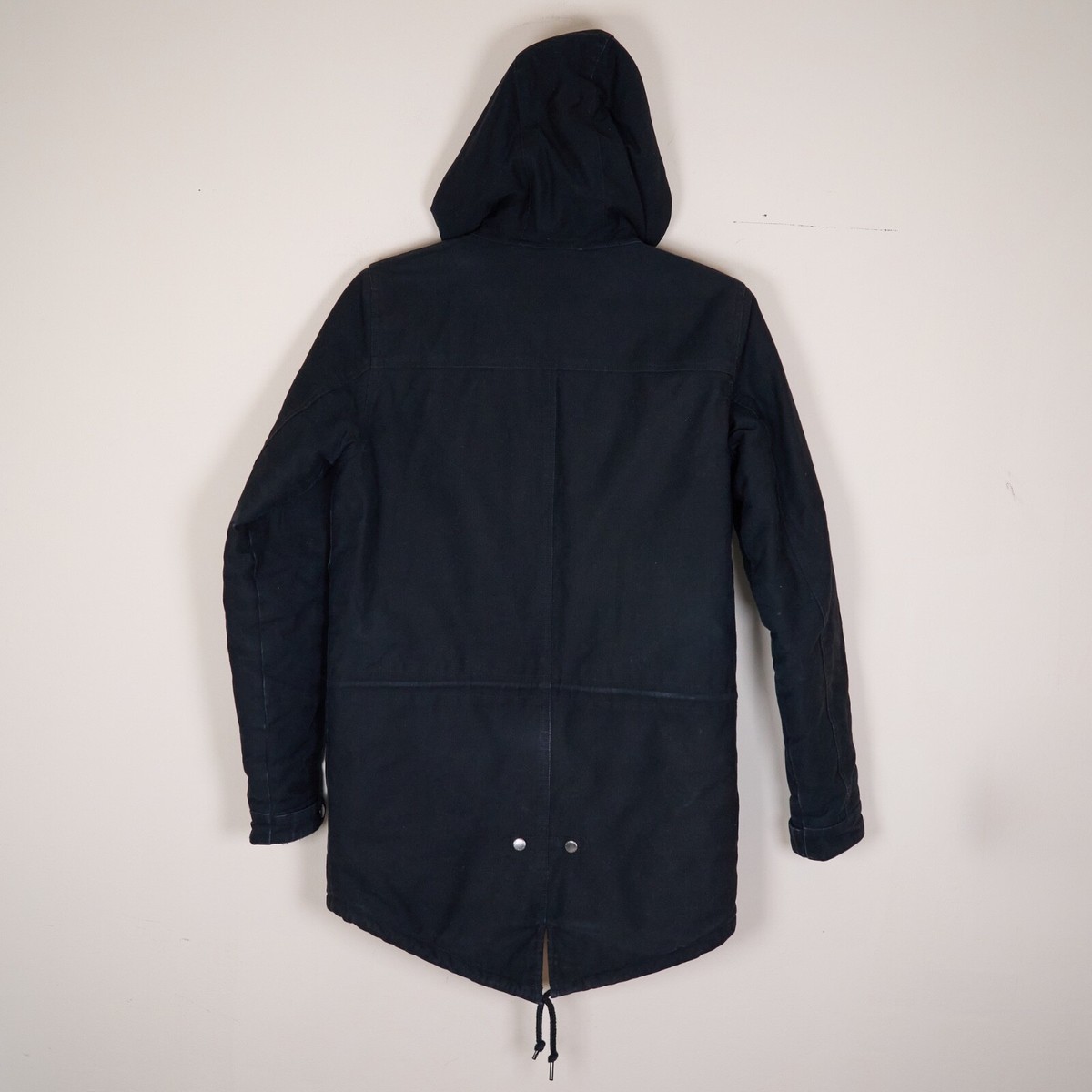 Carhartt Men's Black Hooded Full Zip Pocketed Fish Tail CLASH