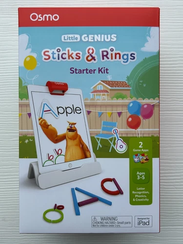 OSMO Little Genius Sticks & Rings Starter Kit for iPad NEW IN BOX