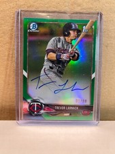 2018 Bowman Chrome Draft 1st Green Refractor Trevor Larnach Twins Auto /99