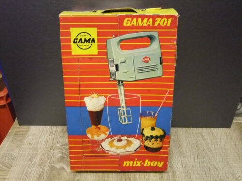 Gama 701 Set Mix Boy Hand Mixer Kinder Küche original 50er OVP und Rezept Heft - Bild 1 von 10