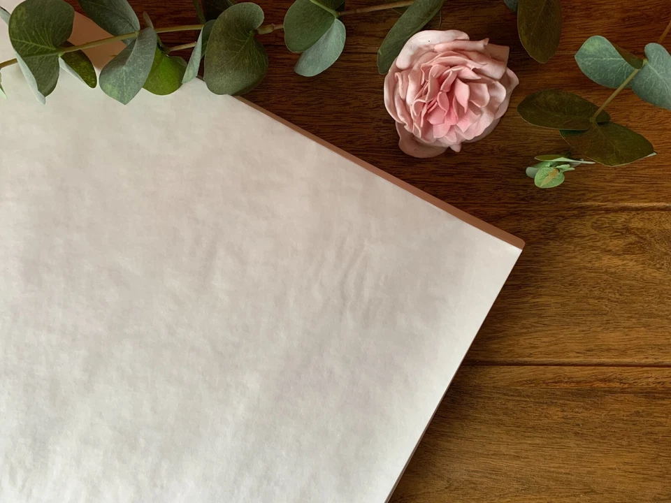 Eco Vegan Pure Waxed Greaseproof Paper Sheets Soap Melts Wrapping Bread 45x35cm - Image 2 of 2