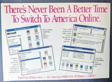 RARE Version 1.1 America Online 3.5" Floppy, AOL Collector's / Install Disk, NEW