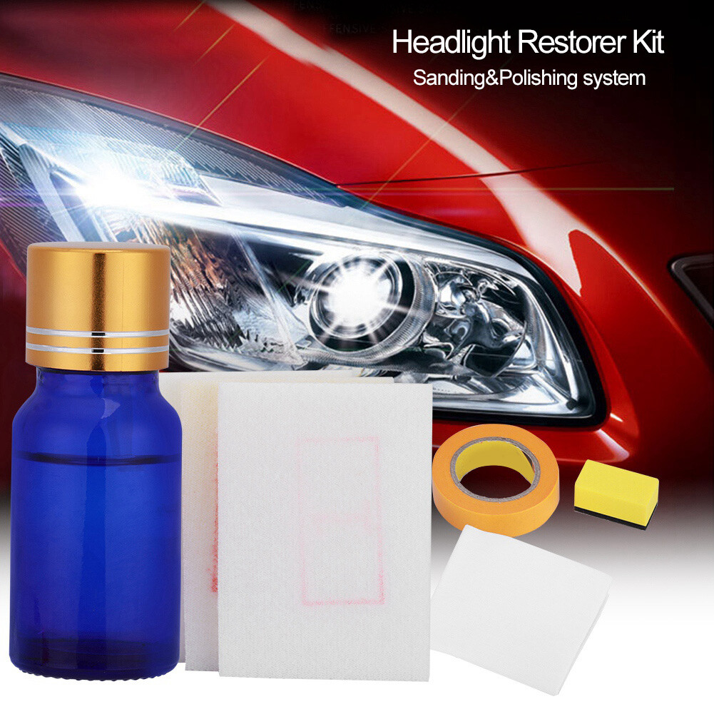 Car Headlight Lens Restorer Headlamp Polish Cleaner Renewal Clarity