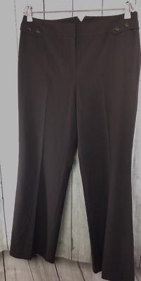 New Chaus Women's Dark Chocolate Brown Dress Pants Size 12 | eBay