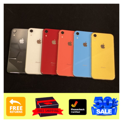Apple iPhone XR 64GB Unlocked Verizon Tracfone Spectrum Battery Good Screen 6.1
