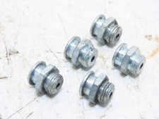 QTY 5 BUTTON HEAD GREASE ZERK FITTING NIPPLE G1/4-19 BSPP THREAD 16MM HEAD