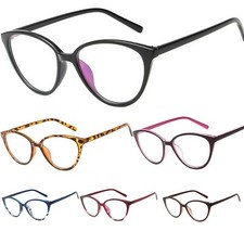 Clear Lens Glasses Cat Eye Womens Mens  Fashion Vintage 50s 60s 