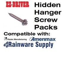 Gutter Screws For 5 & 6 inch hanger brackets Raytec Hangtite Amerimax 1 Inch