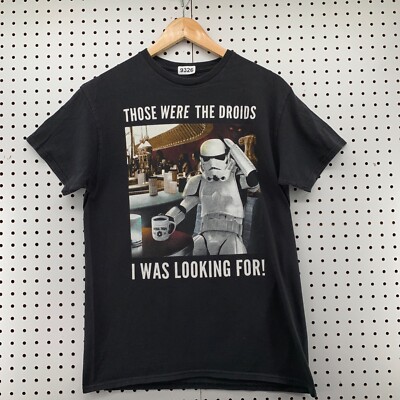 Star Wars Stormtrooper Shirt Black Mens Fits Small Funny Movie TV 18x28 