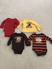 Jumping Beans lot of boys 9 months clothes: 3 one piece and 1 long sleeve top