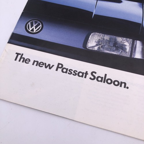 Volkswagen New Passat Saloon UK Market Sales Brochure 1988 GT GL CL Vintage - Picture 2 of 12