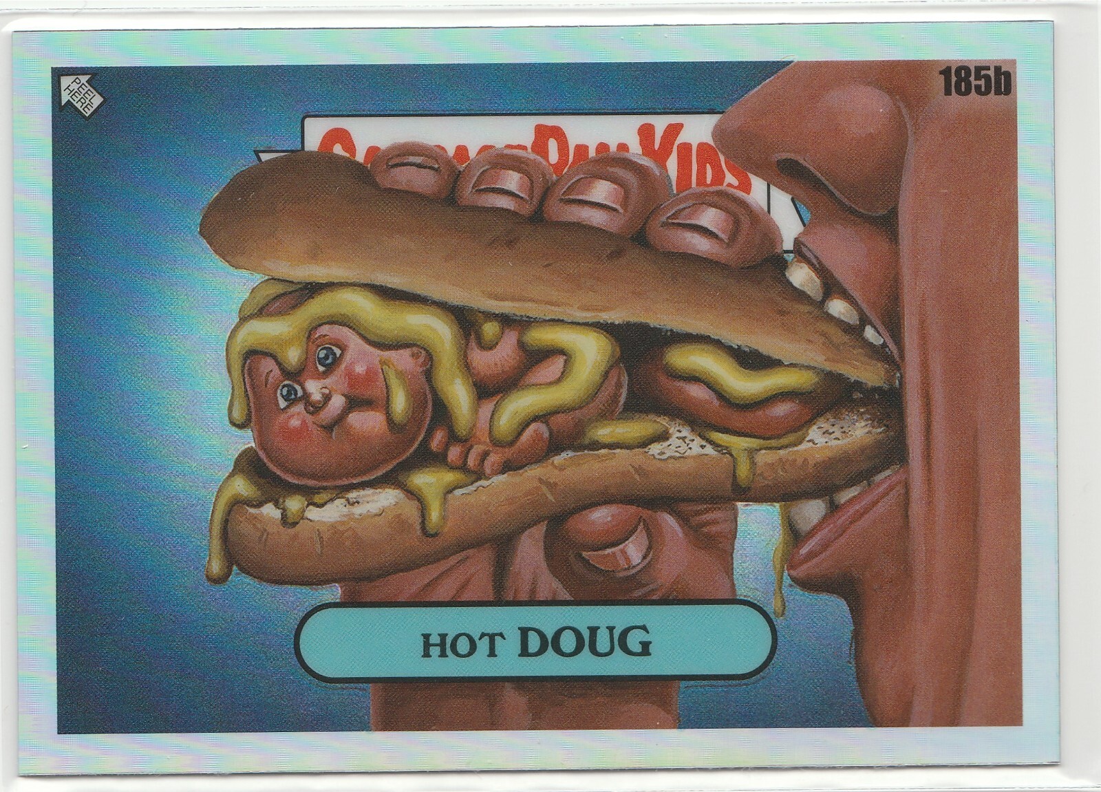 Hot Doug #185b Refractor Garbage Pail Kids 2022 Chrome Series 5 CS5 Rare