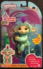 Fingerlings Interactive Green Baby Monkey Zoe WowWee New 2016