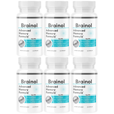 Brainol Advanced Memory Formula for Ultimate Brain Optimization - 6 Bottles