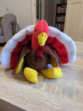 TY Beanie Babies Gobbles The Turkey Retired With Tag - INDONESIA MADE