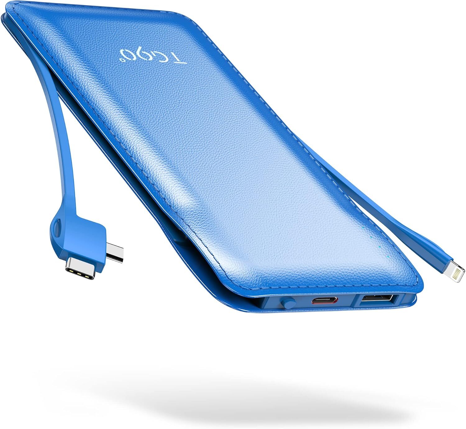 10000mah Power Bank Portable Charger with Built-in Cables  Portable Phone Charg