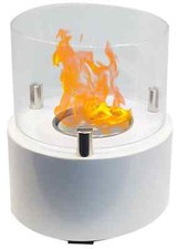 Camino A BIOETANOLO da tavolo caminetto bio etanolo BIOCAMINO bianco  da tavola