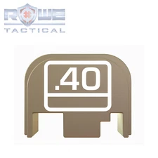 Rowe Tactical Rear Slide Back Plate for Glock Gen 1-4 - FDE - Glock 40