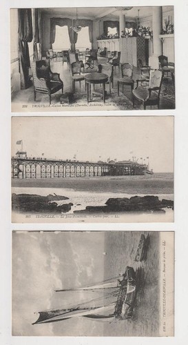 Trouville x 9 Postkarten. Normandie, Frankreich. Inc Boote etc. - Bild 6 von 7