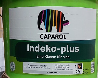 Caparol  Indeko-plus Premium Wandfarbe 7,5 l weiß  Deckklasse 1 tönbar