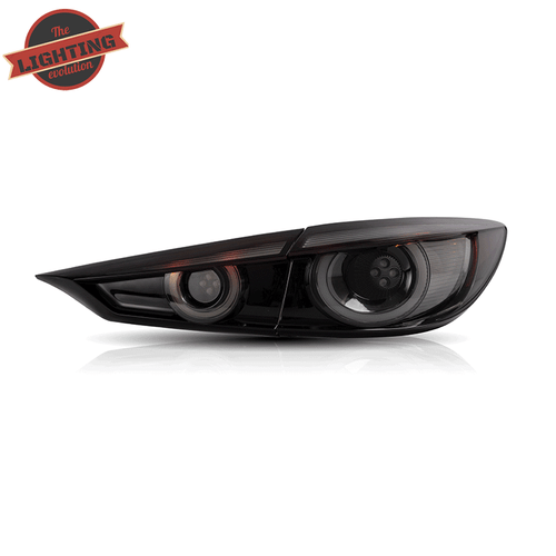 LED Tail lights For 14-18 Mazda 3 AXELA Sedan Smoke Sequential Rear Brake Lamps - Picture 9 of 9