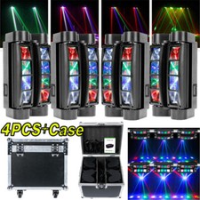 180W RGBW 8LED Spider Moving Head Disco Stage Light Beam DMX Party DJ Light Case