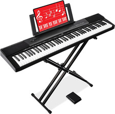 88-Key Full Size Digital Piano Electronic Keyboard Set for All Experience Levels