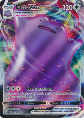 Ditto VMAX - 051/072 Ultra Rare Shining Fates NM Pokemon TCG