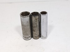 Craftsman 38 Sae 3 Piece Deep Socket Set 58 To 716 Made In Usa