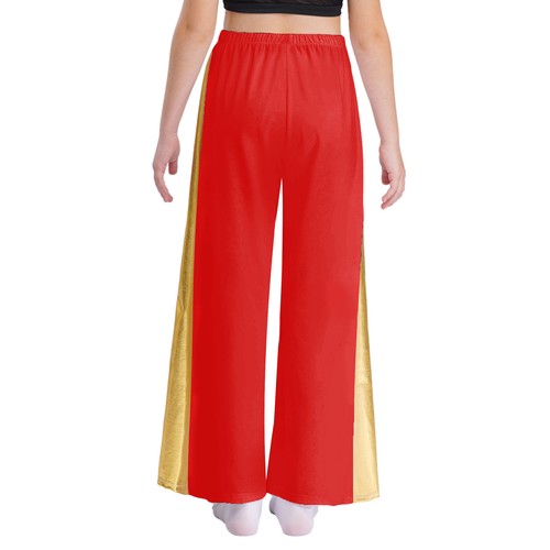 Kids Girls Dancewear Loose Pants Palazzo Trousers Liturgical Festival Dance - Picture 21 of 63