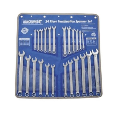 #ad NEW Kincrome 24 Piece Metric amp; Imperial Combination Spanner Set AU $468.00
