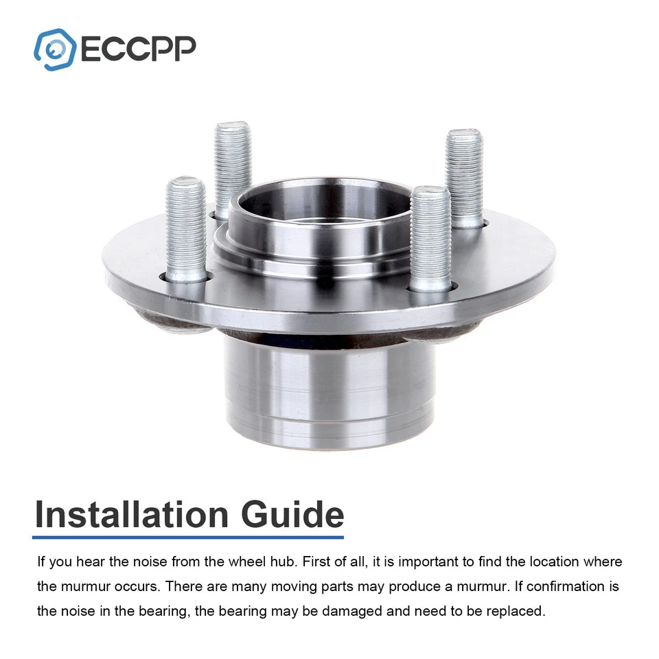 2Pc Wheel Hub Bearings Assembly Rear For Nissan Sentra 1991-1999 200SX 1995-1998 - Image 4 of 4