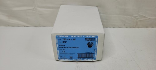 (QTY. 10) NIBCO 733-4-LF 3/4" Solder Pressure Union BF6025L - Picture 3 of 4