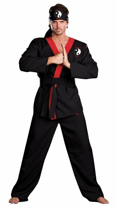 Cobra Kai Karate Kid Martial Arts Judo DELUXE ADULT HUNG LO DOJO COSTUME