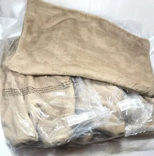 4 The Company Store Decorative Plush Pillow Covers - Silver Mink - 12" x 21"