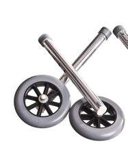 Walker Foot Piece Extension Set with 5" Wheels, 7/8" Frame, 1 Set
