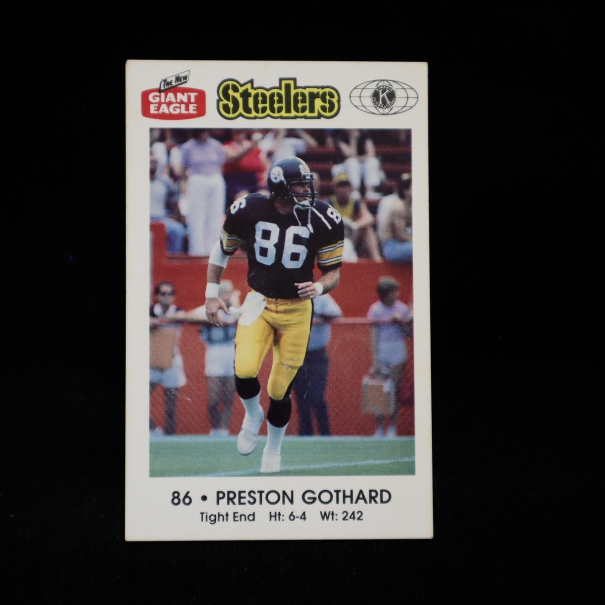 1987 Preston Gothard Pittsburgh Steelers Giant Eagle Kiwanis