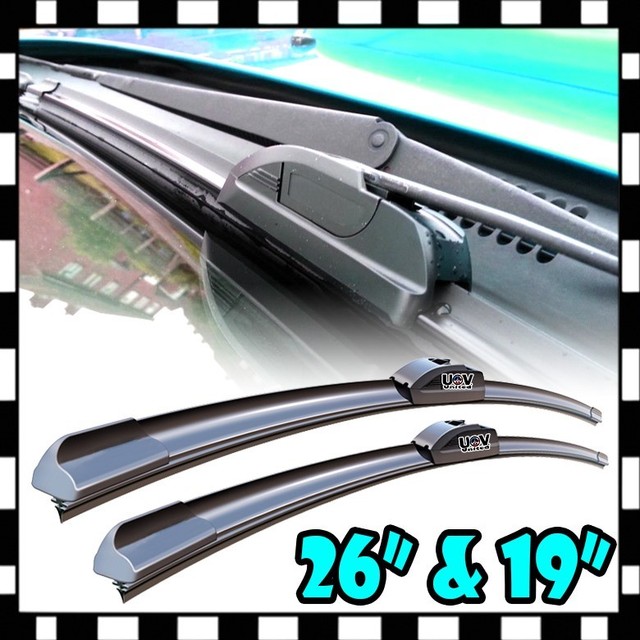 New JHook 26" + 19" Premium Bracketless Windshield Wiper Blades Pair