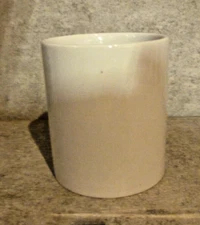 WHITE 11 OZ. CERAMIC HEAT PRESS NO HANDLE GIFT MUG *****