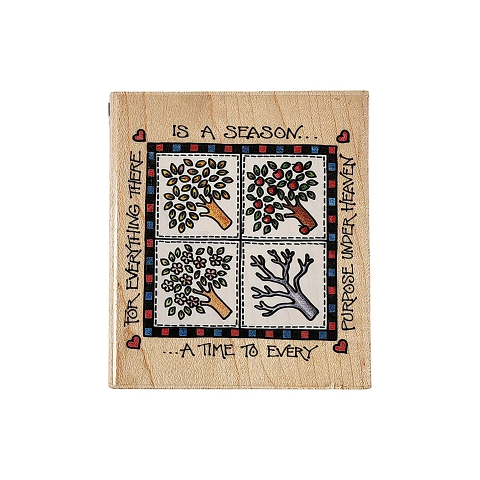 Деревянное основание смонтированный резиновый штамп Stampede для всего, что есть сезон StampA1783H - Изображение 4 из 4