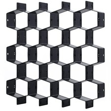 Honeycomb Drawer Organizer Adjustable Divider for Socks Belts Scarves Black