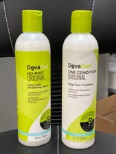 DevaCurl Original No Poo Shampoo & One Condition 8 oz Duo -FV