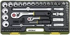 Proxxon 23286 Complete Ratchet Lever Set, 1/4'' and 1/2'', 65 Piece