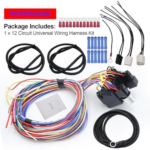 SMMS 12 Circuit Universal Wiring Harness Muscle Car Hot Rod Street Rod XL - Picture 6 of 7