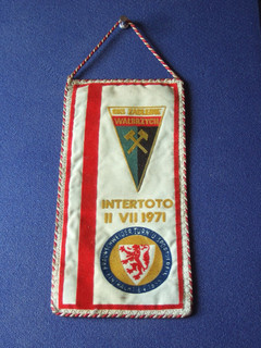 Wimpel Zagłębie Wałbrzych Waldenburg Eintracht Braunschweig Intertoto 2.7.1971