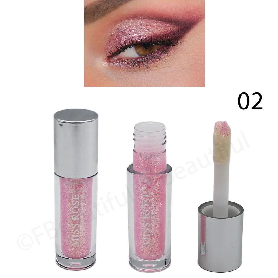 ombretti Glitter Liquidi Shimmer occhi illuminante Eyeshadow brillantinati - Immagine 3 di 4