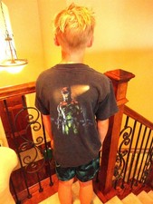 Vintage 90's BATMAN Forever 1995 DC Comics Kids T Shirt Size L
