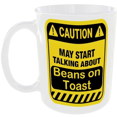 BEANS ON TOAST TASSE LUSTIG VORSICHT FAN GESCHENK KAFFEE TEE TASSE SPRECHEN ÜBER MAHLZEIT ESSEN